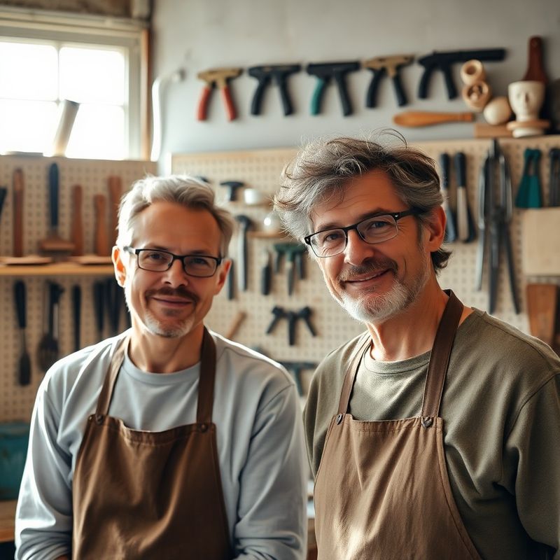 Osnivači Tomislav Jurić i Marin Babić u radionici u Šibeniku